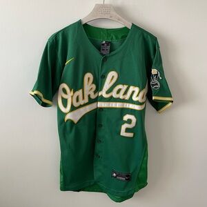 Starling Marte #2 Oakland Athletics Jersey Nike Authentic Collection Size 36